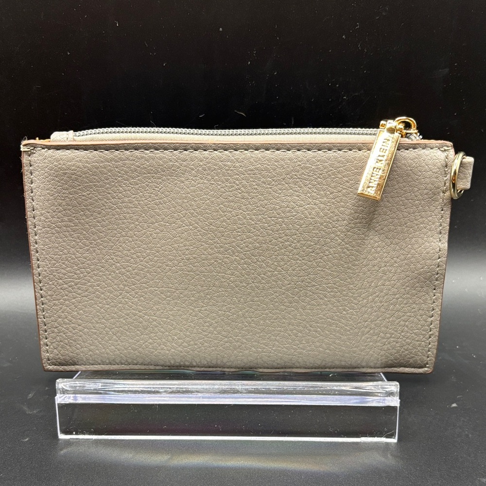 Anne Klein Taupe Wallet with Gold Accents